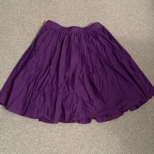 Cute J.Crew Pleated Skirt (Size 4, Purple)